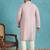 Men’s lavender embroidered silk blend kurta – traditional ethnic wear for wedding & festive occasions
