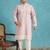 Men’s lavender embroidered silk blend kurta – traditional ethnic wear for wedding & festive occasions