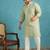 green embroidered viscose rayon kurta traditional ethnic wear for wedding & festive occasions