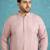 lavender embroidered viscose rayon kurta