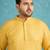 yellow embroidered viscose rayon kurta traditional ethnic wear for wedding & festive occasions
