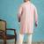 lavender embroidered viscose rayon kurta
