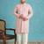 lavender embroidered viscose rayon kurta