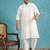 white embroidered viscose rayon kurta