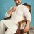 off white embroidered viscose rayon kurta