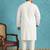 white embroidered viscose rayon kurta