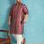 purple printed silk blend kurta traditional ethnic wear for wedding & festive occasions