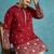 Men’s maroon embroidered silk blend kurta – traditional ethnic wear for wedding & festive occasions
