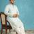 Men’s blue embroidered silk blend kurta – traditional ethnic wear for wedding & festive occasions