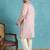 Men’s lavender embroidered silk blend kurta – traditional ethnic wear for wedding & festive occasions