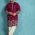 Men’s purple embroidered silk blend kurta – traditional ethnic wear for wedding & festive occasions