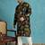 black printed silk blend kurta traditional ethnic wear for wedding & festive occasions