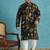 black printed silk blend kurta traditional ethnic wear for wedding & festive occasions