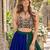 Blue Rayon Readymade Navratri Lehenga Choli with Embroidery & Mirror Work