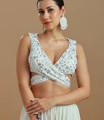Embellished fancy designer georgette blouse