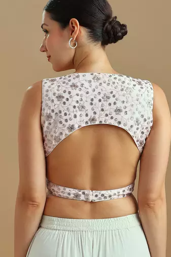 Embellished fancy designer georgette blouse