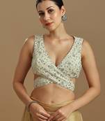 Embellished fancy designer georgette blouse