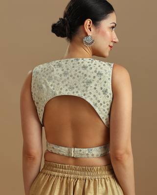 Embellished fancy designer georgette blouse 2