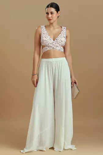 Embellished fancy designer georgette blouse