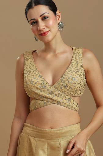 Embellished fancy designer georgette blouse