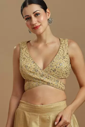 Embellished fancy designer georgette blouse