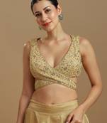 Embellished fancy designer georgette blouse