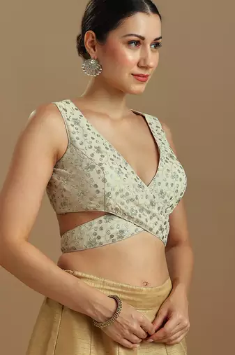 Embellished fancy designer georgette blouse