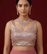 Embellished fancy designer georgette blouse