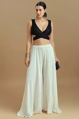 Embellished fancy designer georgette blouse