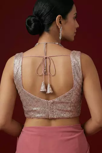Embellished fancy designer georgette blouse