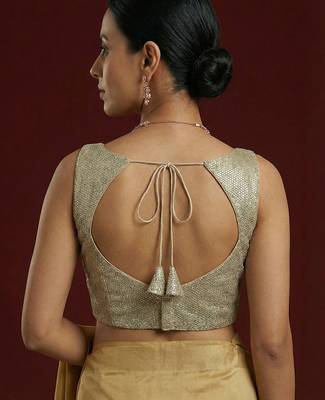 Embellished fancy designer georgette blouse 2