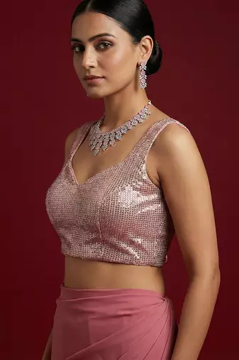 Embellished fancy designer georgette blouse