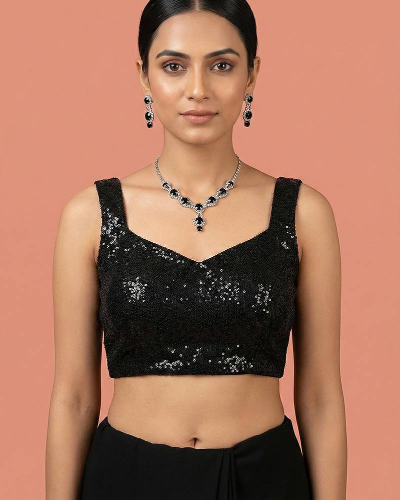 Embellished fancy designer georgette blouse