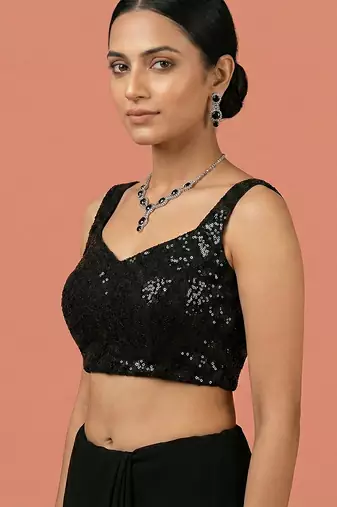 Embellished fancy designer georgette blouse