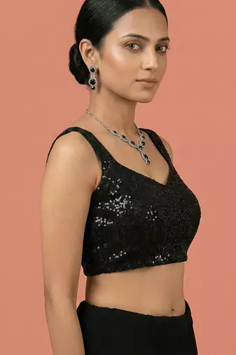 Embellished fancy designer georgette blouse