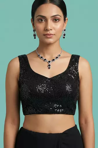 Embellished fancy designer georgette blouse