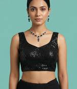 Embellished fancy designer georgette blouse