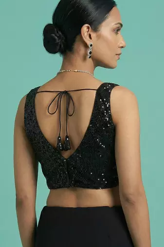 Embellished fancy designer georgette blouse