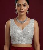 Embellished fancy designer georgette blouse
