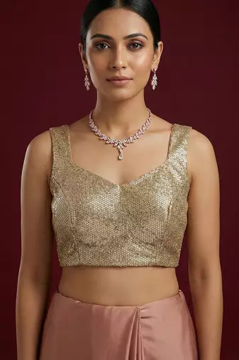 Embellished fancy designer georgette blouse