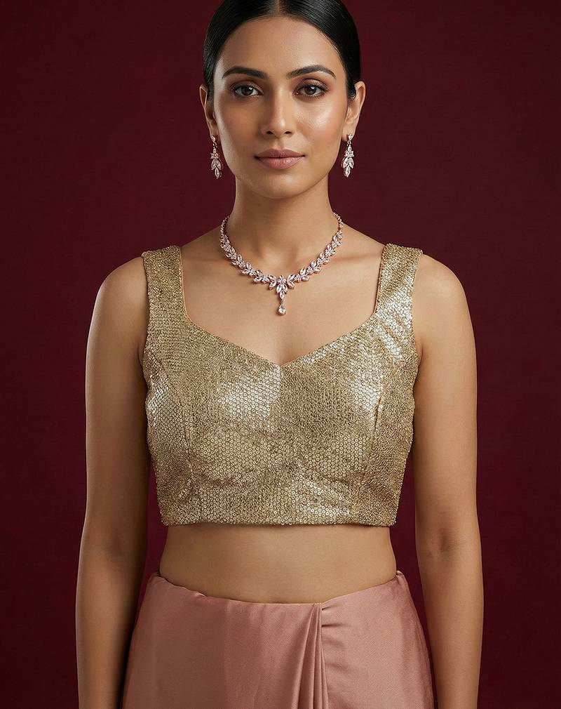 Embellished fancy designer georgette blouse