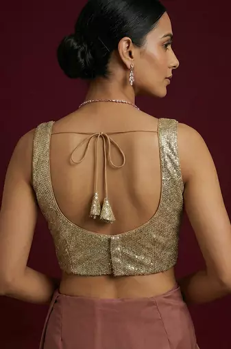 Embellished fancy designer georgette blouse