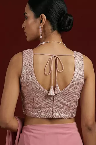 Embellished fancy designer georgette blouse