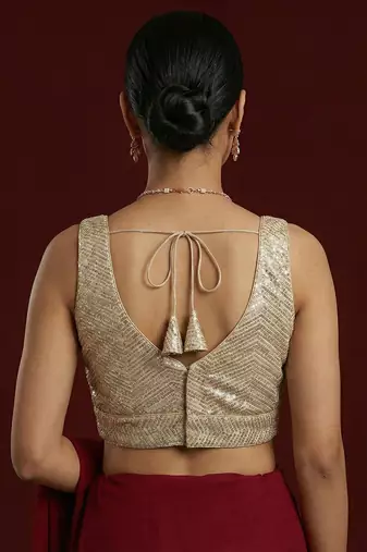 Embellished fancy designer georgette blouse