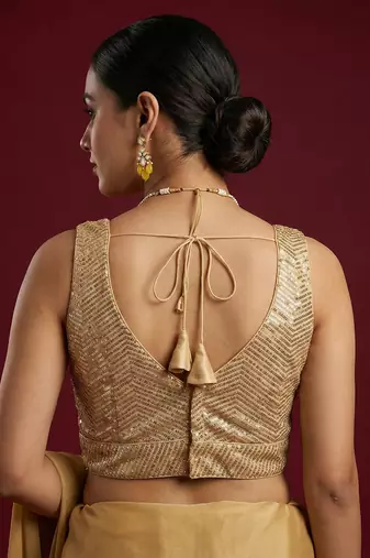 Embellished fancy designer georgette blouse