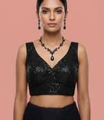 Embellished fancy designer georgette blouse