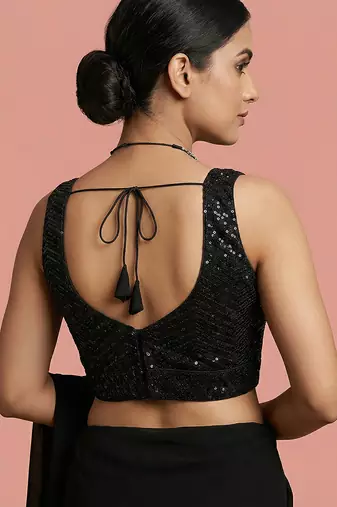 Embellished fancy designer georgette blouse