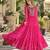 Rani georgette readymade navratri anarkali suit with kutchi patchwork