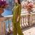 Green embroidered mal chanderi shirt style co-ord sets for women