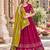 Pink Silk Blend Readymade Navratri Lehenga Choli with Thread & Sequence Work